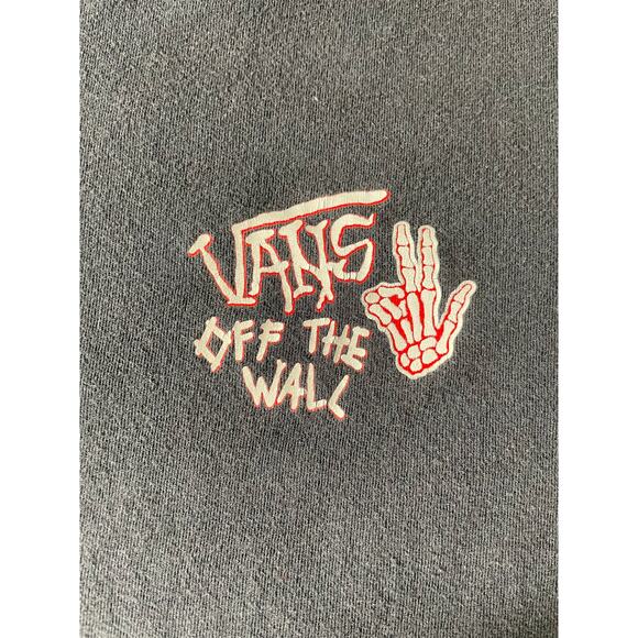 Vans Skeleton Skateboard Tee Youth Small Black Off The Wall - Picture 5 of 7